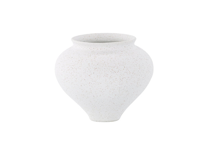 Venture Home Rellis Vase - White/Black Dots - D11*H18*B18cm