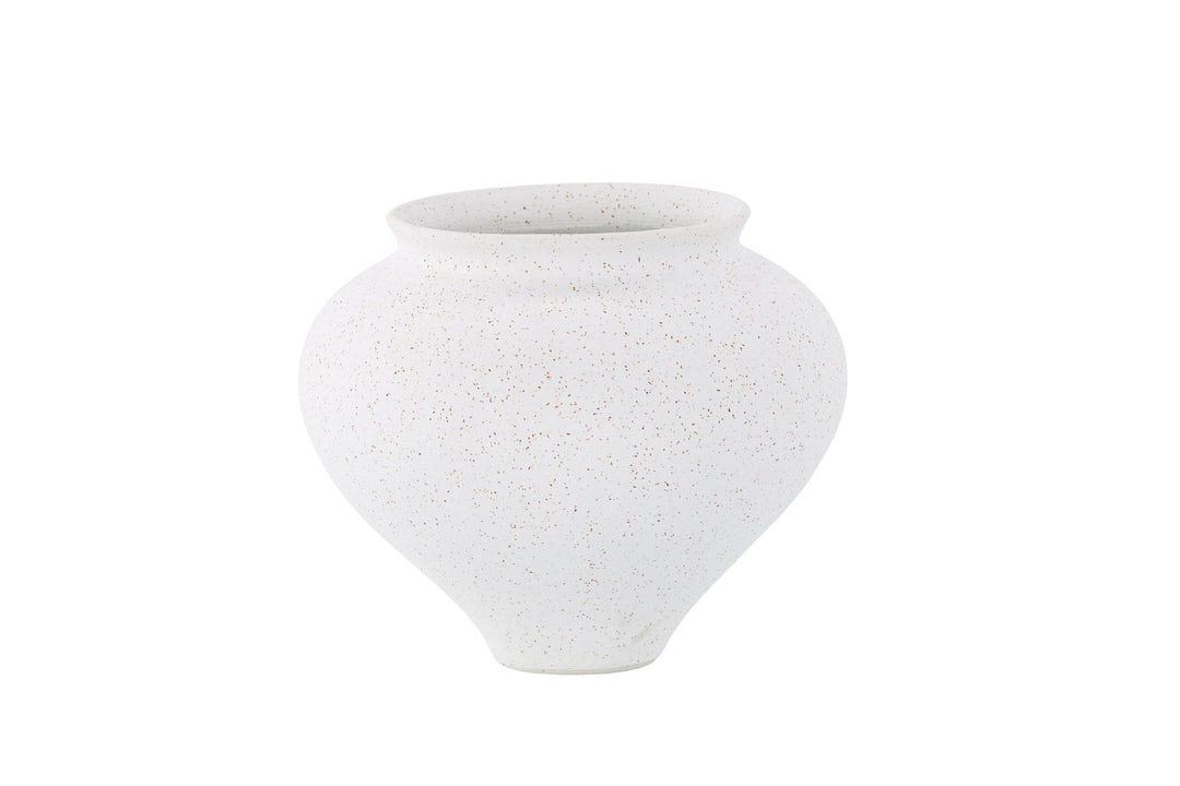 Venture Home Rellis Vase - White/Black Dots - D11*H18*B18cm