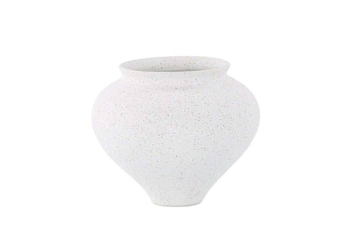 Venture Home Rellis Vase - White/Black Dots - D11*H18*B18cm