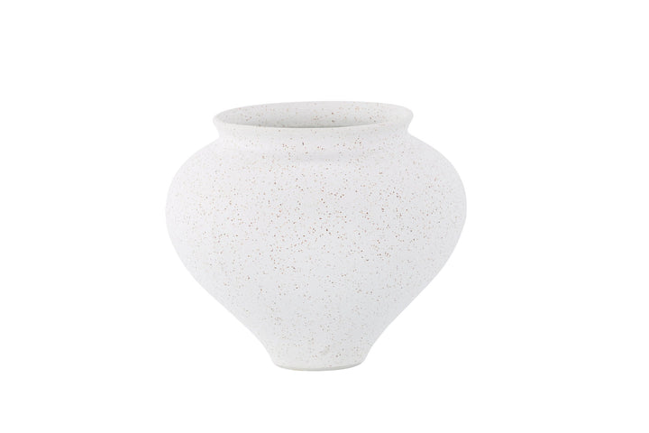 Venture Home Rellis Vase - White/Black Dots - D11*H18*B18cm