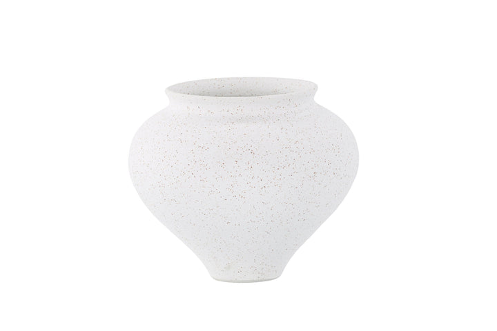 Venture Home Rellis Vase - White/Black Dots - D11*H18*B18cm