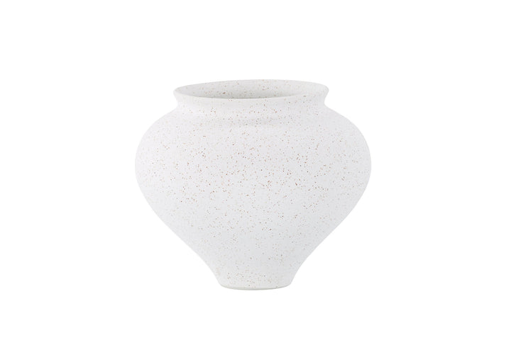 Venture Home Rellis Vase - White/Black Dots - D11*H18*B18cm