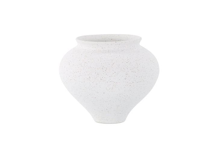 Venture Home Rellis Vase - White/Black Dots - D11*H18*B18cm