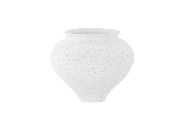 Venture Home Rellis Vase - White/Black Dots - D11*H18*B18cm