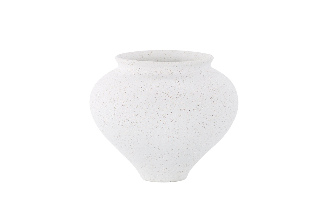 Venture Home Rellis Vase - White/Black Dots - D11*H18*B18cm