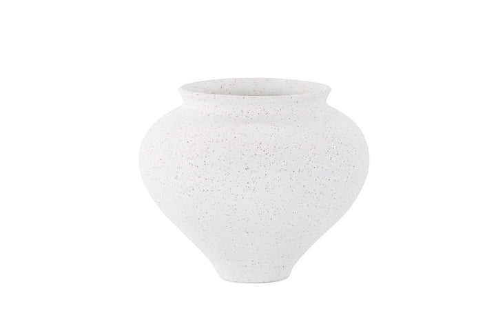 Venture Home Rellis Vase - White/Black Dots - D11*H18*B18cm