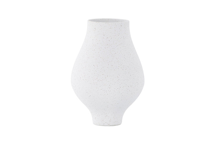 Venture Home Rellis Vase - White/Black Dots - D10*H24*B14cm