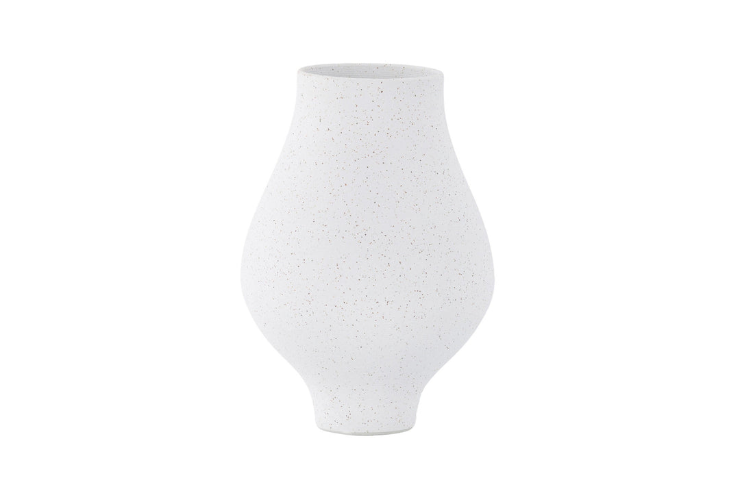 Venture Home Rellis Vase - White/Black Dots - D10*H24*B14cm