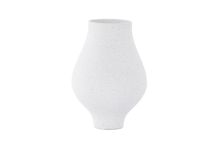 Venture Home Rellis Vase - White/Black Dots - D10*H24*B14cm