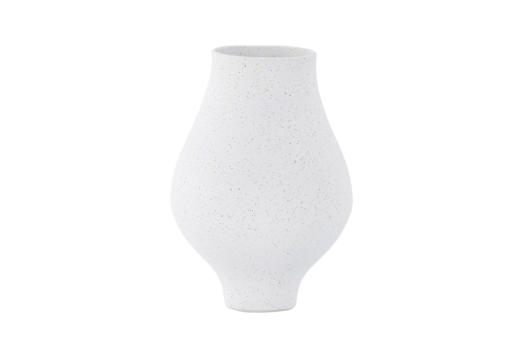 Venture Home Rellis Vase - White/Black Dots - D10*H24*B14cm