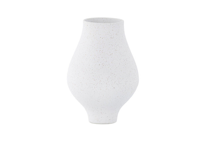 Venture Home Rellis Vase - White/Black Dots - D10*H24*B14cm