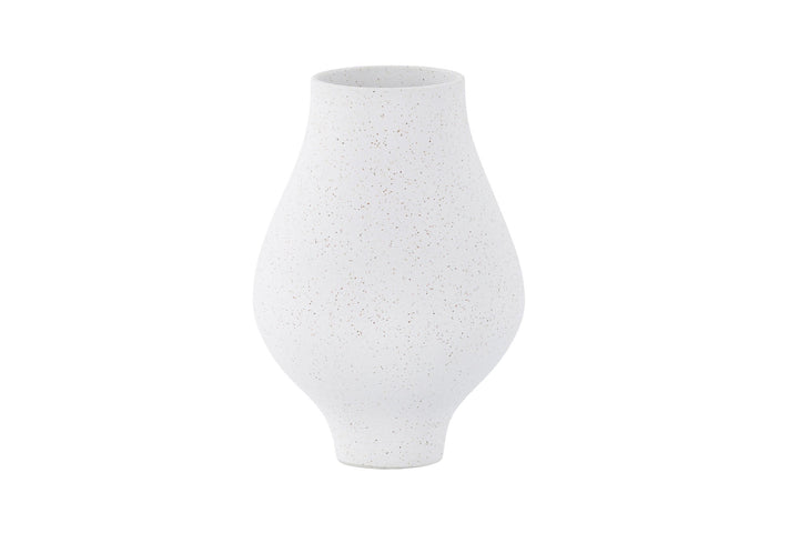 Venture Home Rellis Vase - White/Black Dots - D10*H24*B14cm