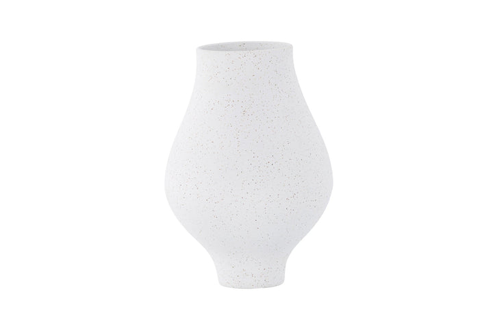Venture Home Rellis Vase - White/Black Dots - D10*H24*B14cm