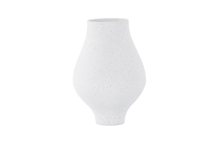 Venture Home Rellis Vase - White/Black Dots - D10*H24*B14cm