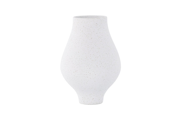 Venture Home Rellis Vase - White/Black Dots - D10*H24*B14cm