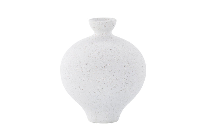 Venture Home Rellis Vase - White/Black Dots - D6*H24*B20cm