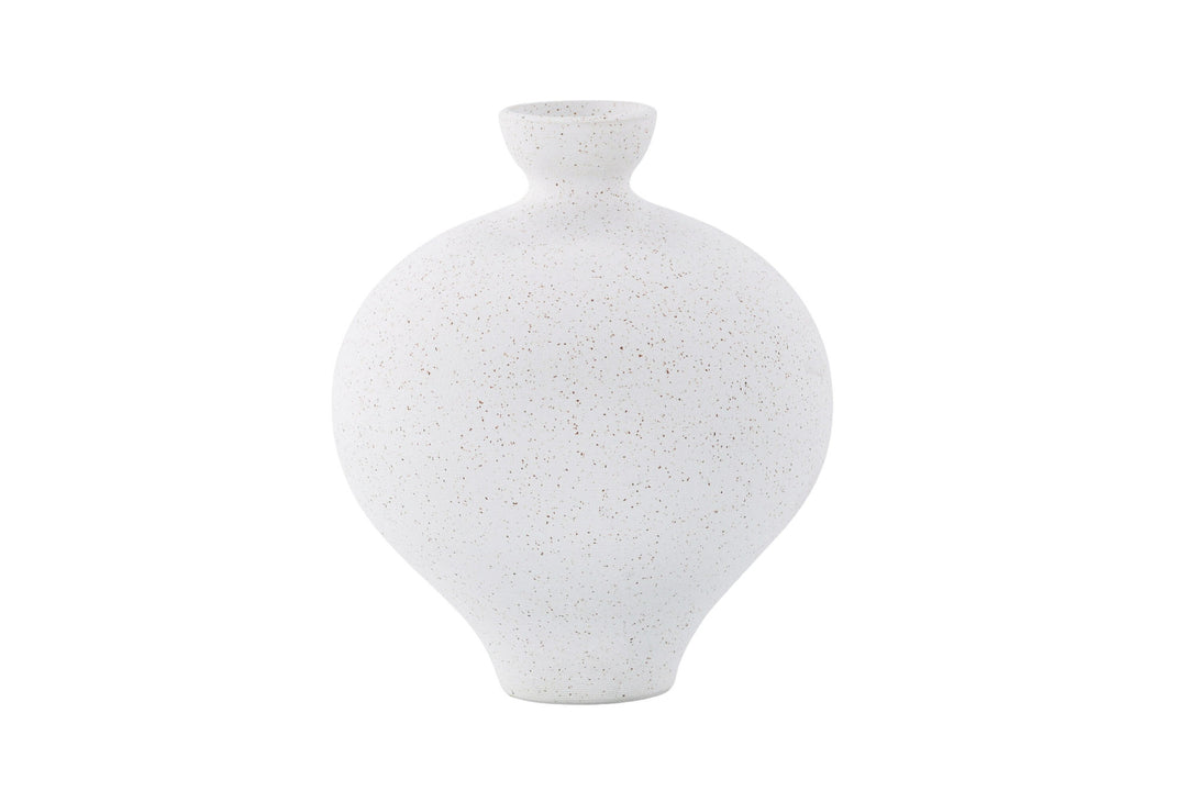 Venture Home Rellis Vase - White/Black Dots - D6*H24*B20cm