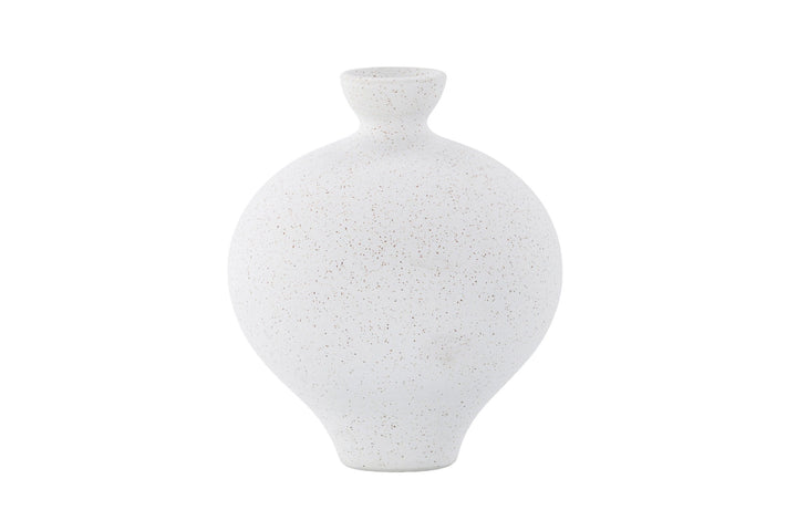 Venture Home Rellis Vase - White/Black Dots - D6*H24*B20cm