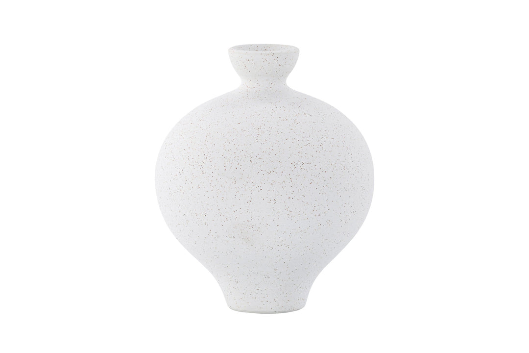 Venture Home Rellis Vase - White/Black Dots - D6*H24*B20cm