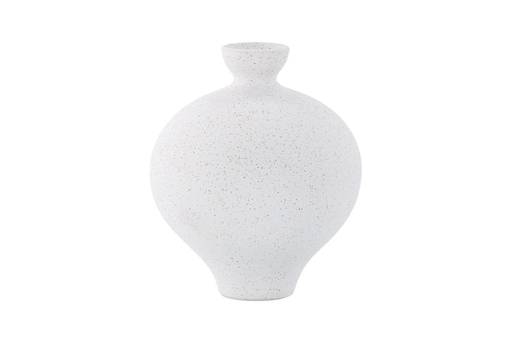 Venture Home Rellis Vase - White/Black Dots - D6*H24*B20cm