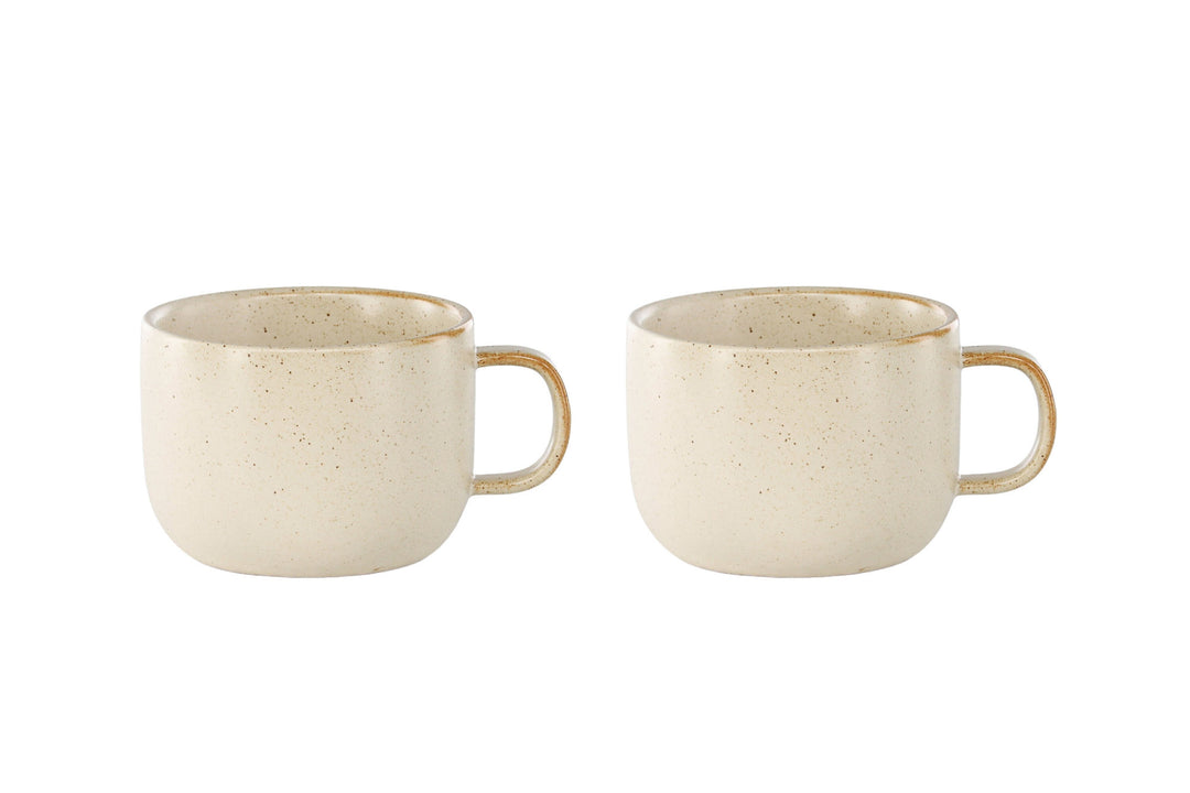 Venture Home Active Cup 2-pack - Beige/Black Dots - 10*7Hcm