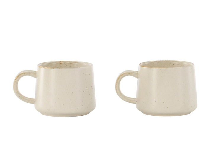 Venture Home Active Cup 2-pack - Beige/Black Dots - 9*8Hcm