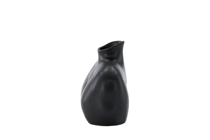 Venture Home Harvey Vase - Matte Black - 17*10*15Hcm