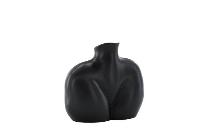 Venture Home Harvey Vase - Matte Black - 17*10*15Hcm