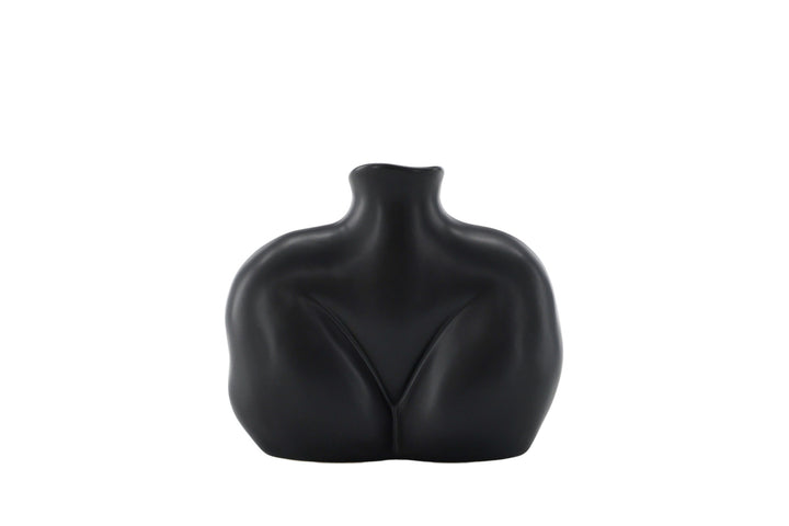 Venture Home Harvey Vase - Matte Black - 17*10*15Hcm