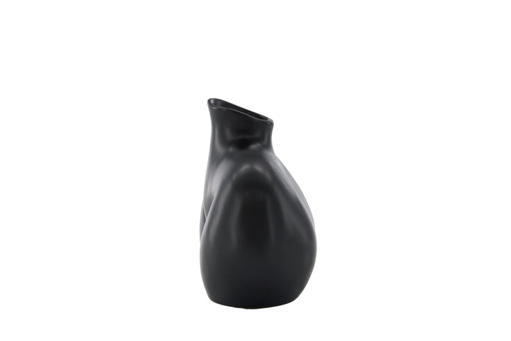Venture Home Harvey Vase - Matte Black - 17*10*15Hcm