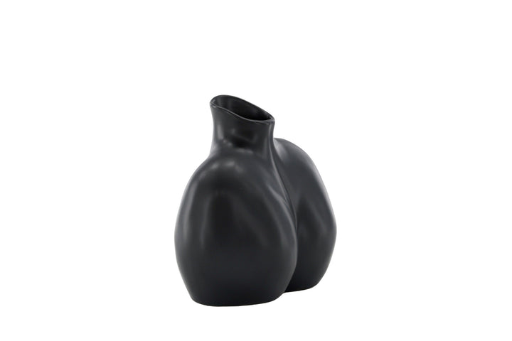 Venture Home Harvey Vase - Matte Black - 17*10*15Hcm