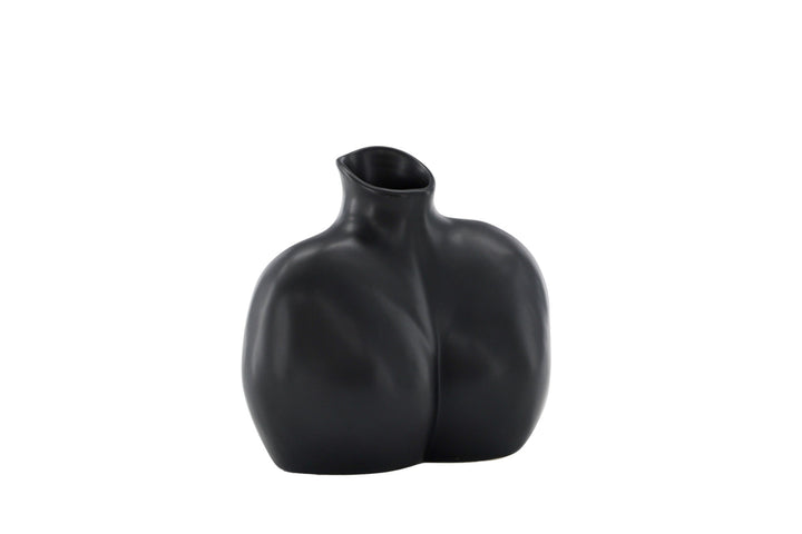 Venture Home Harvey Vase - Matte Black - 17*10*15Hcm