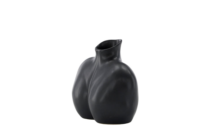 Venture Home Harvey Vase - Matte Black - 17*10*15Hcm