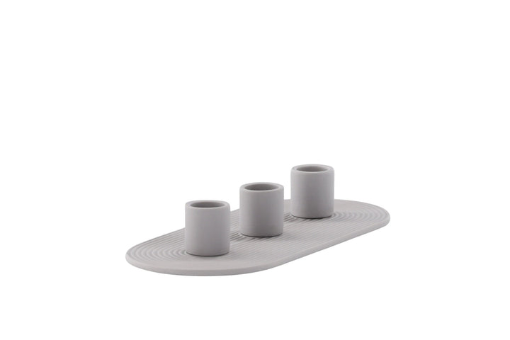 Venture Home Dian Candlestick - Grey - W24*H4cm