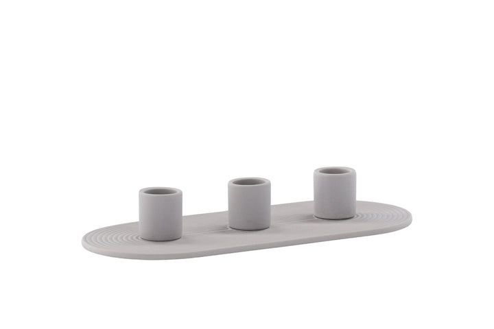 Venture Home Dian Candlestick - Grey - W24*H4cm