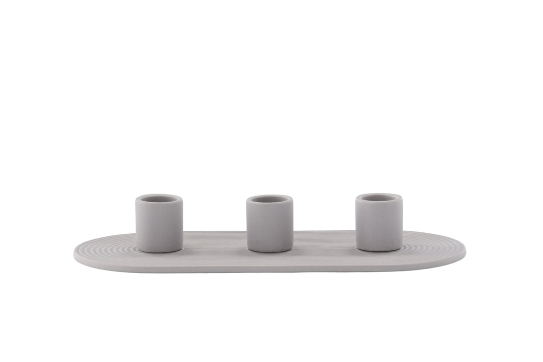 Venture Home Dian Candlestick - Grey - W24*H4cm