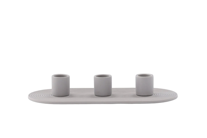 Venture Home Dian Candlestick - Grey - W24*H4cm