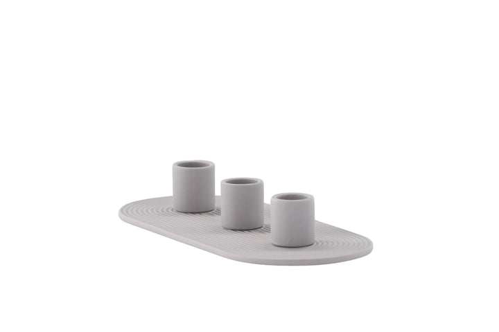 Venture Home Dian Candlestick - Grey - W24*H4cm