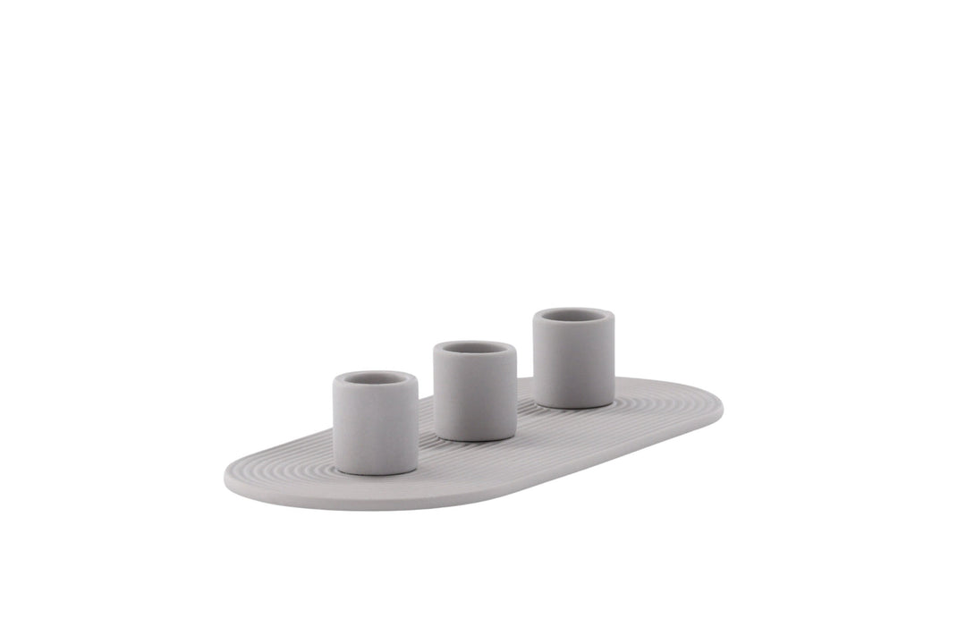 Venture Home Dian Candlestick - Grey - W24*H4cm