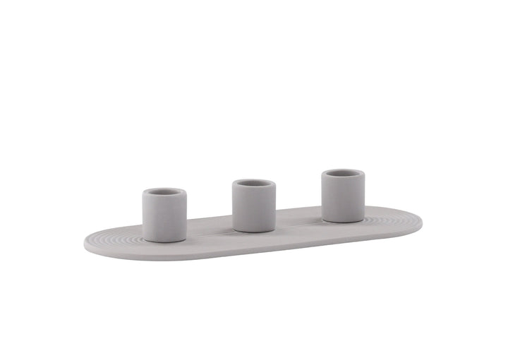 Venture Home Dian Candlestick - Grey - W24*H4cm