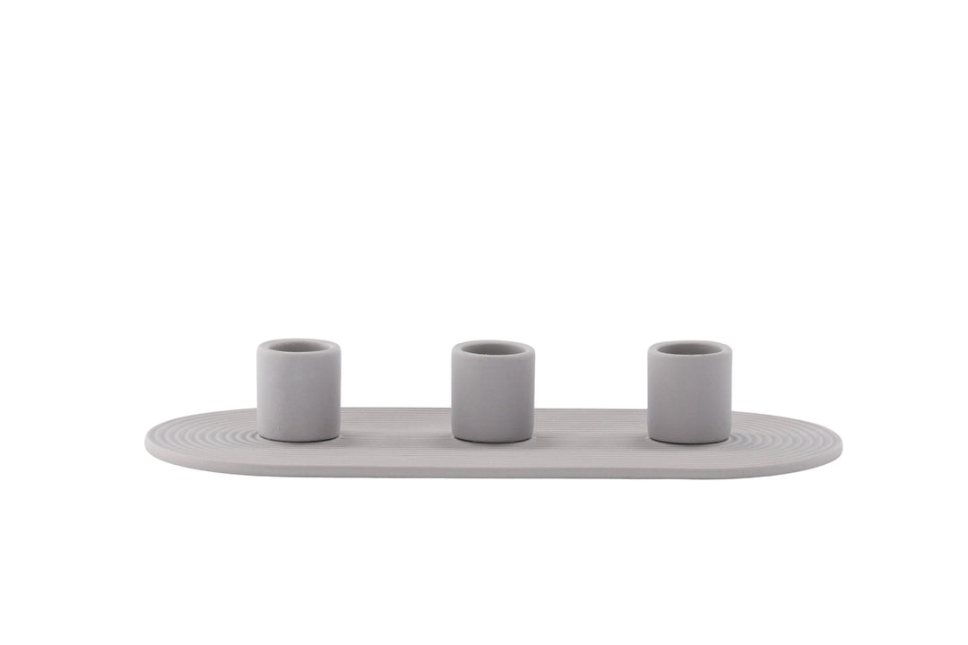 Venture Home Dian Candlestick - Grey - W24*H4cm