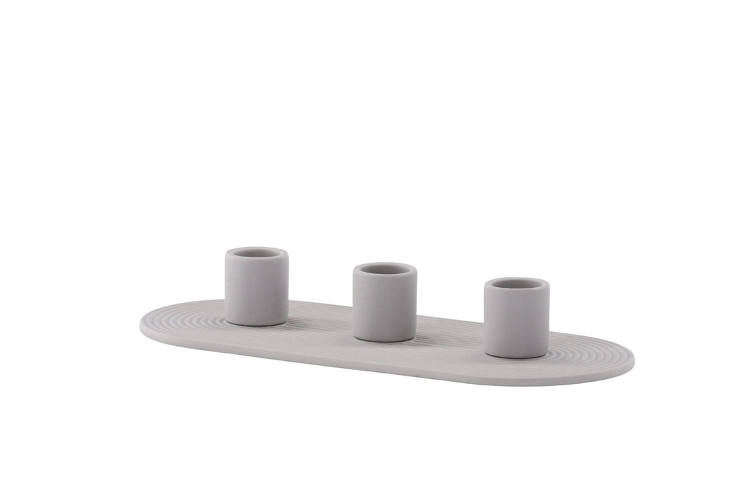 Venture Home Dian Candlestick - Grey - W24*H4cm