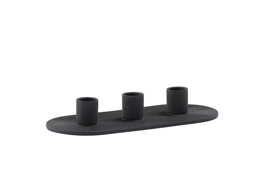 Venture Home Dian Candlestick - Black - W24*H4cm