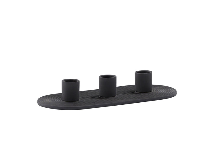 Venture Home Dian Candlestick - Black - W24*H4cm