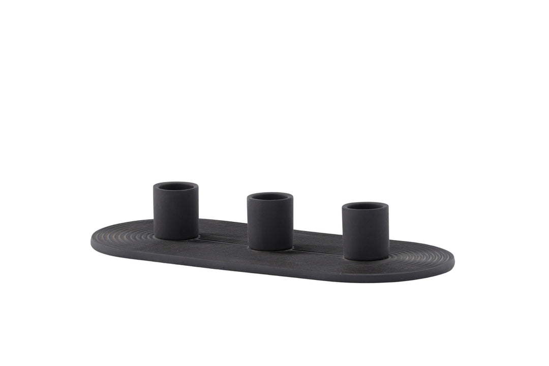 Venture Home Dian Candlestick - Black - W24*H4cm
