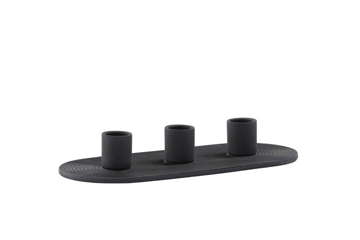 Venture Home Dian Candlestick - Black - W24*H4cm