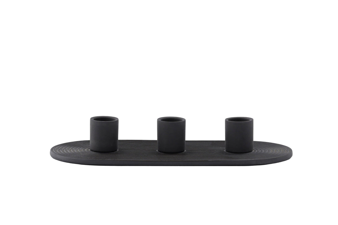 Venture Home Dian Candlestick - Black - W24*H4cm