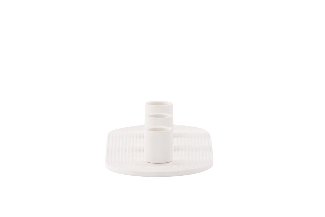 Venture Home Dian Candlestick - White - W24*H4cm