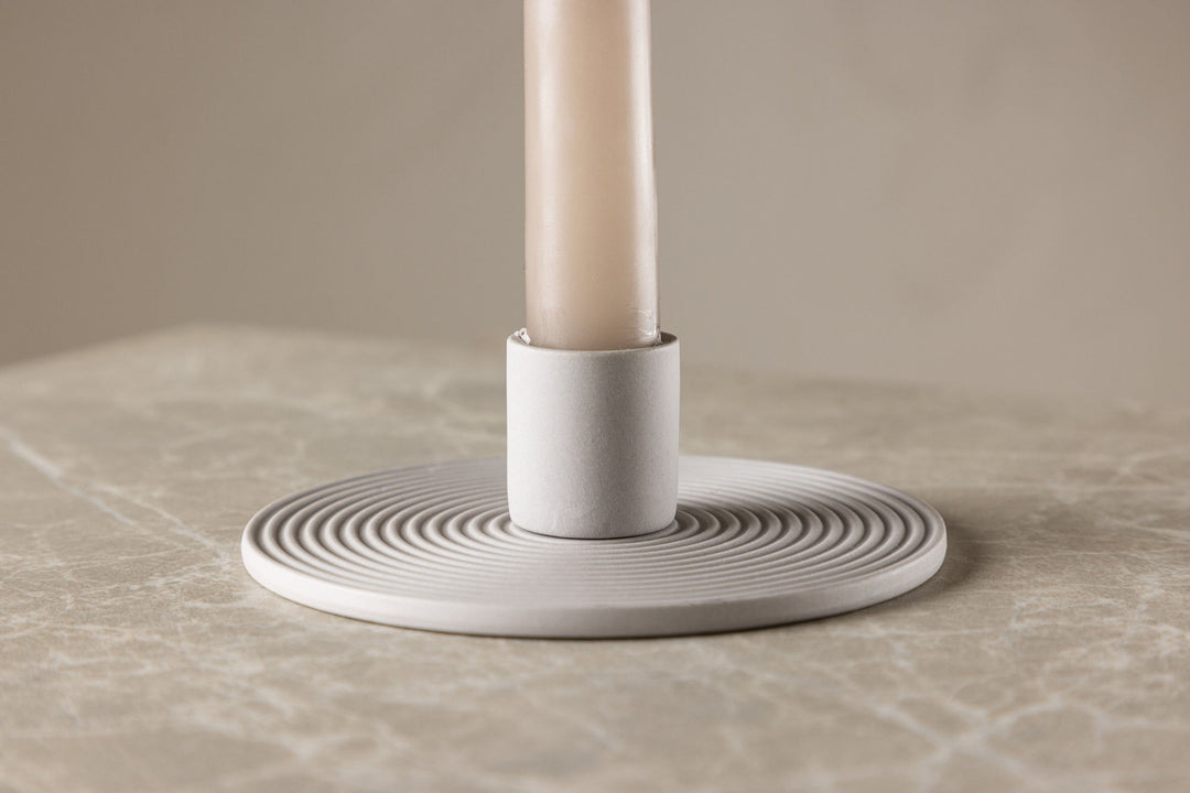 Venture Home Dian Candlestick - Grey - W12*H4cm