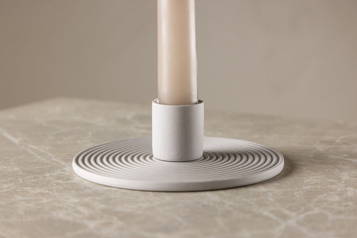 Venture Home Dian Candlestick - Grey - W12*H4cm